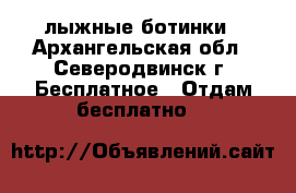 лыжные ботинки - Архангельская обл., Северодвинск г. Бесплатное » Отдам бесплатно   